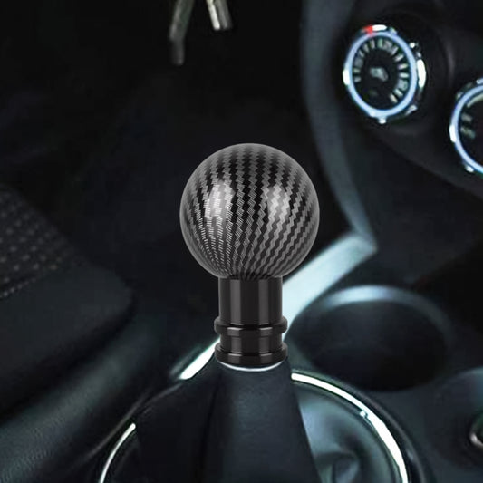 Carbon Fibre Round Gear Shift Knob, Universal Fit