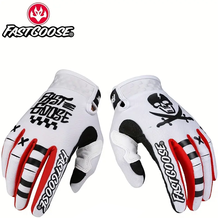 FastGoose Skull and Bones Racing Gloves