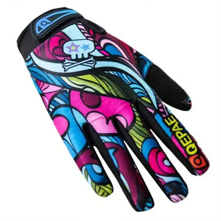 Qepae Multicolour Racing Gloves