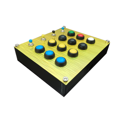 Racecrafts NZ PRO1 Series Button Box - 16 Momentary buttons, Mounting Holes, Vinyl Covered Faceplate