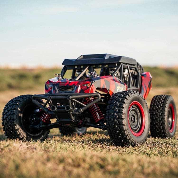 JJRC 4WD RC Buggy, Up to 38km/h, RC390 Carbon Brush Motor, Metal parts, LED Lights, Model Q141A