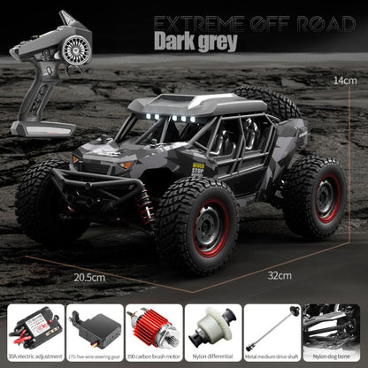 JJRC 4WD RC Buggy, Up to 38km/h, RC390 Carbon Brush Motor, Metal parts, LED Lights, Model Q141A