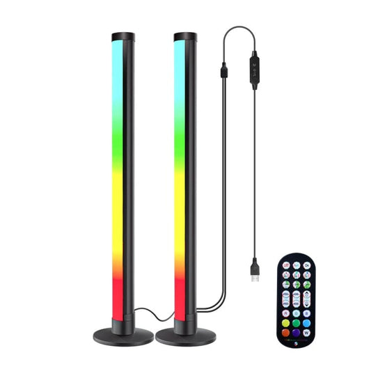 Dual Smart LED 42cm Light Bars with Bluetooth App and Line control, Over 200 Patterns, USB Powered
