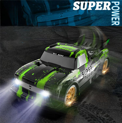 JJRC RC Q123 Drift Sports Truck, Up to 17km/h, Front and Rear LEDs, 370 Motor, Simulated Exhaust Smoke