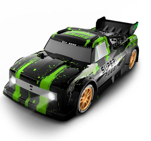 JJRC RC Q123 Drift Sports Truck, Up to 17km/h, Front and Rear LEDs, 370 Motor, Simulated Exhaust Smoke