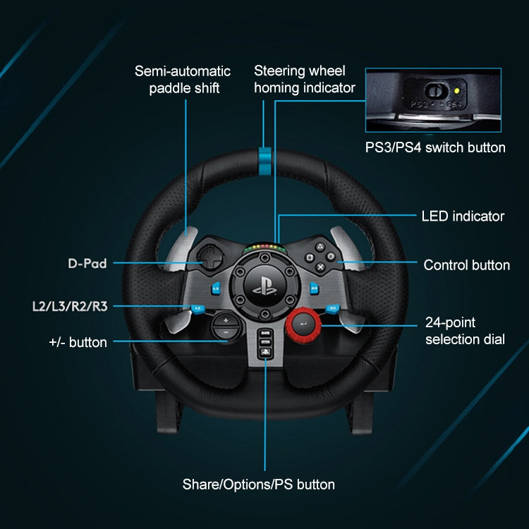 Logitech G29 Feedback Racing Wheel and Pedals